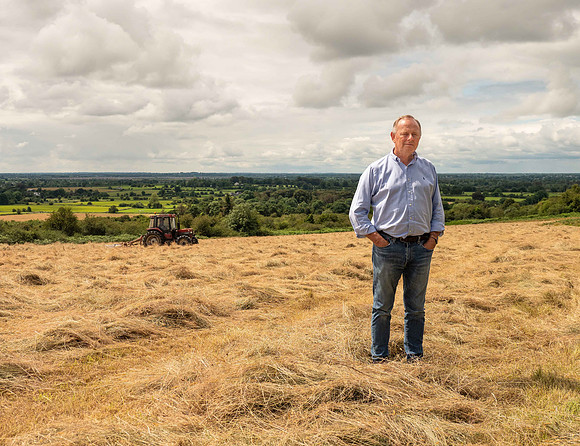 Getting the hay ready for baling in the Hill Field (2019; 90133)