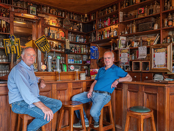 Frank with Simon Coyle, Coyles Pub, Four Roads, Co Roscommon (20