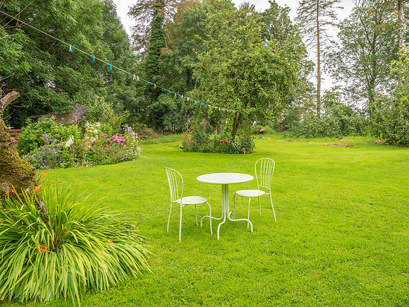 The back garden at the family farmhouse (2019; 90911)