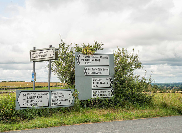 Signposts near Four Roads, Co Roscommon, Ireland (2019; 90961)